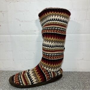MUK LIKS Aztec Sherpa Lined Women’s Boots Moccasins Size 8-9